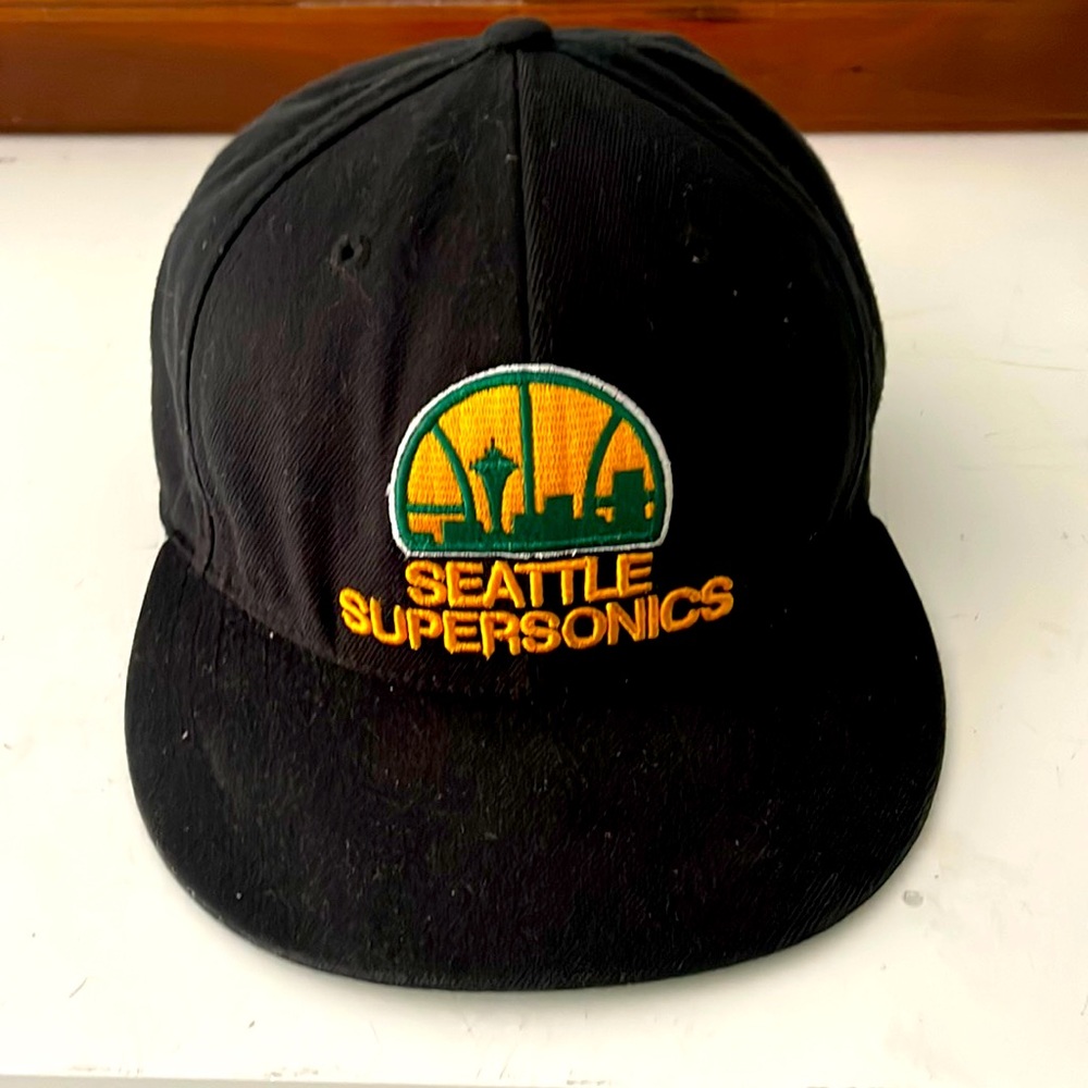 MITCHELL & NESS SEATTLE SUPERSONICS FITTED HAT 7-5/8